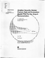 Aviation Security Human Factors Test and Evaluation Master Plan for the Airport Demonstration