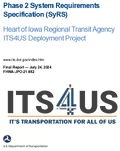 Phase 2 System Requirements Specification SyRS  Heart of Iowa Regional Transit Agency ITS4US Deployment Project