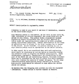 Participation in Engineering Errors Memorandum