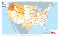 Estimated FAF Flow for Trucks Passing Through Idaho on National Highway System 2017