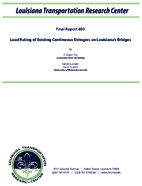 Load Rating of Existing Continuous Stringers on Louisianas Bridges