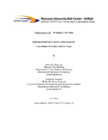HighSpeed Rail and Local Land Development  Case Studies in London and Las Vegas
