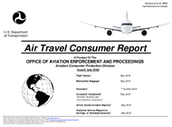 Air Travel Consumer Report July 2018
