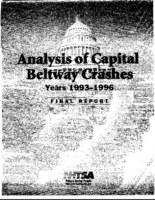 Analysis of Capital Beltway Crashes Years 19931996