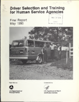 Driver selection and training for human service agencies