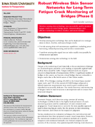 Robust Wireless Skin Sensor Networks for LongTerm Fatigue Crack Monitoring of Bridges Phase I Tech Transfer Summary