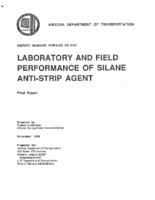 Laboratory and field performance of silane antistrip agent