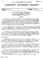 Investigation of Aircraft Accident CAPITAL AIRLINES CHARLESTON WEST VIRGINIA 19590512