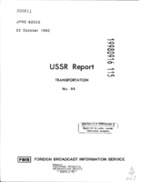 USSR Report Transportation No 98