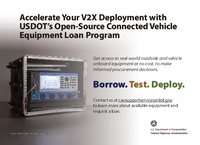 Accelerate Your V2X Deployment with USDOTs OpenSource Connected Vehicle Equipment Loan Program Postcard