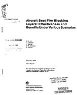 Aircraft Seat Fire Blocking Layers Effectiveness and Benefits Under Various Scenarios
