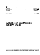 Evaluation of New Mexicos AntiDWI Efforts