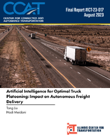 Artificial Intelligence for Optimal Truck Platooning Impact on Autonomous Freight Delivery