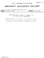 Investigation of Aircraft Accident TRANS WORLD AIRLINES MILAN ITALY 19590626