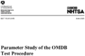 Parameter Study of the OMDB Test Procedure