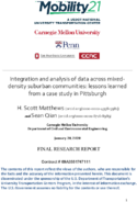 Integration and Analysis of Data Across MixedDensity Suburban Communities Lessons Learned from a Case Study in Pittsburgh
