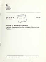 CRASH III model improvements  vehicle categorization for stiffness parameters