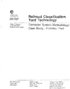 Railroad Classification Yard Technology Computer System Methodology Case Study Potomac Yard