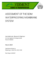 Assessment of the BDM Waterproofing Membrane System