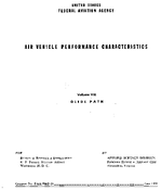 Air Vehicle Performance Characteristics Volume II Glide Path