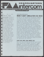 FAA Headquarters Intercom JanuaryJune 1974