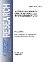 A Peer Evaluation of Safety at Signalized Intersections in Utah