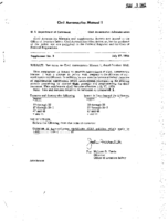 CAM 1 Supplement No 3  Revision To CAM 1 Dated October 1952