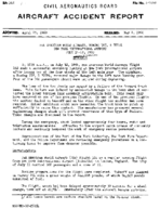 Investigation of Aircraft Accident PAN AMERICAN WORLD AIRWAYS NEW YORK INTERNATIONAL AIRPORT 19590712