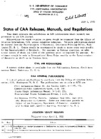 Status CAA Releases Manuals And Regulations