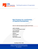 Best Practices for Local Reviews of Industrial Developments