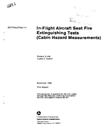 InFlight Aircraft Seat Fire Extinguishing Tests Cabin Hazard Measurements