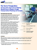 The Cost of Congestion An Innovative Approach to Utilizing Waybill Data to Support Freight Transportation Planning and Analysis pamphlet