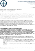 Military to Mariner Executive Order 13860 Frequently Asked Questions