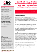 Guidebook for Application of PolymerModified Asphalt Overlays From DecisionMaking to Implementation Tech Transfer Summary