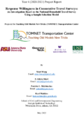Response Willingness in Consecutive Travel Surveys An Investigation Based on the National Household Travel Survey Using a Sample Selection Model
