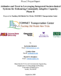 Attitudes and Trust in Leveraging Integrated Sociotechnical Systems for Enhancing Community Adaptive Capacity Phase II
