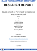 Development of Pavement Temperature Prediction Model