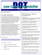 DOT Law Library Newsletter Summer 2002