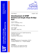 Development of GFRP Reinforced Single Slope Bridge Rail