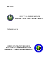 Survival in emergency escape from passenger aircraft