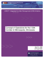 Concept of Operations for the I394 Corridor in Minneapolis Minnesota
