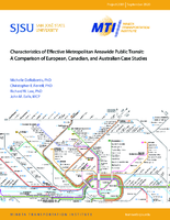 Characteristics of Effective Metropolitan Areawide Public Transit A Comparison of European Canadian and Australian Case Studies