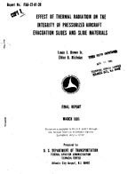 Effect of Thermal Radiation on the Integrity of Pressurized Aircraft Evacuation Slides and Slide Materials