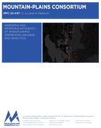 Assessing and Improving Efficiency of Snowplowing Operations via Data and Analytics