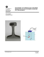 Quantification of the Effectiveness of Handheld Equipment for Ground Verification of Detected Rail Internal Defects