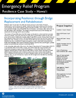 Emergency Relief Program Resilience Case Study  Hawaii Incorporating Resilience through Bridge Replacement and Rehabilitation