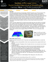 Spotlight on Pavement Safety North Carolina Department of Transportation  Experience with the Laser Texture Scanner LTS