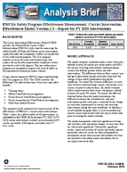 FMCSA Safety Program Effectiveness Measurement Carrier Intervention Effectiveness Model Version 13Report for FY 2020 Interventions Analysis Brief
