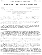 Investigation of Aircraft Accident STANDARD AIRWAYS MANHATTAN KANSAS 19630528