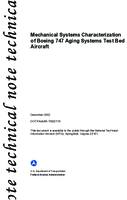 Mechanical Systems Characterization of Boeing 747 Aging Systems Test Bed Aircraft